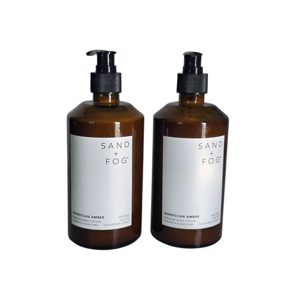 SAND + FOG Moroccan Amber Body Lotion 15.7oz ,2pk